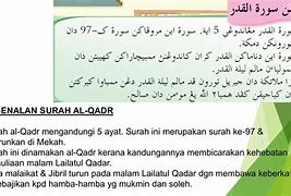 Malaikat Jibril Dalam Surah Al Qadr Disebut Dengan Nama